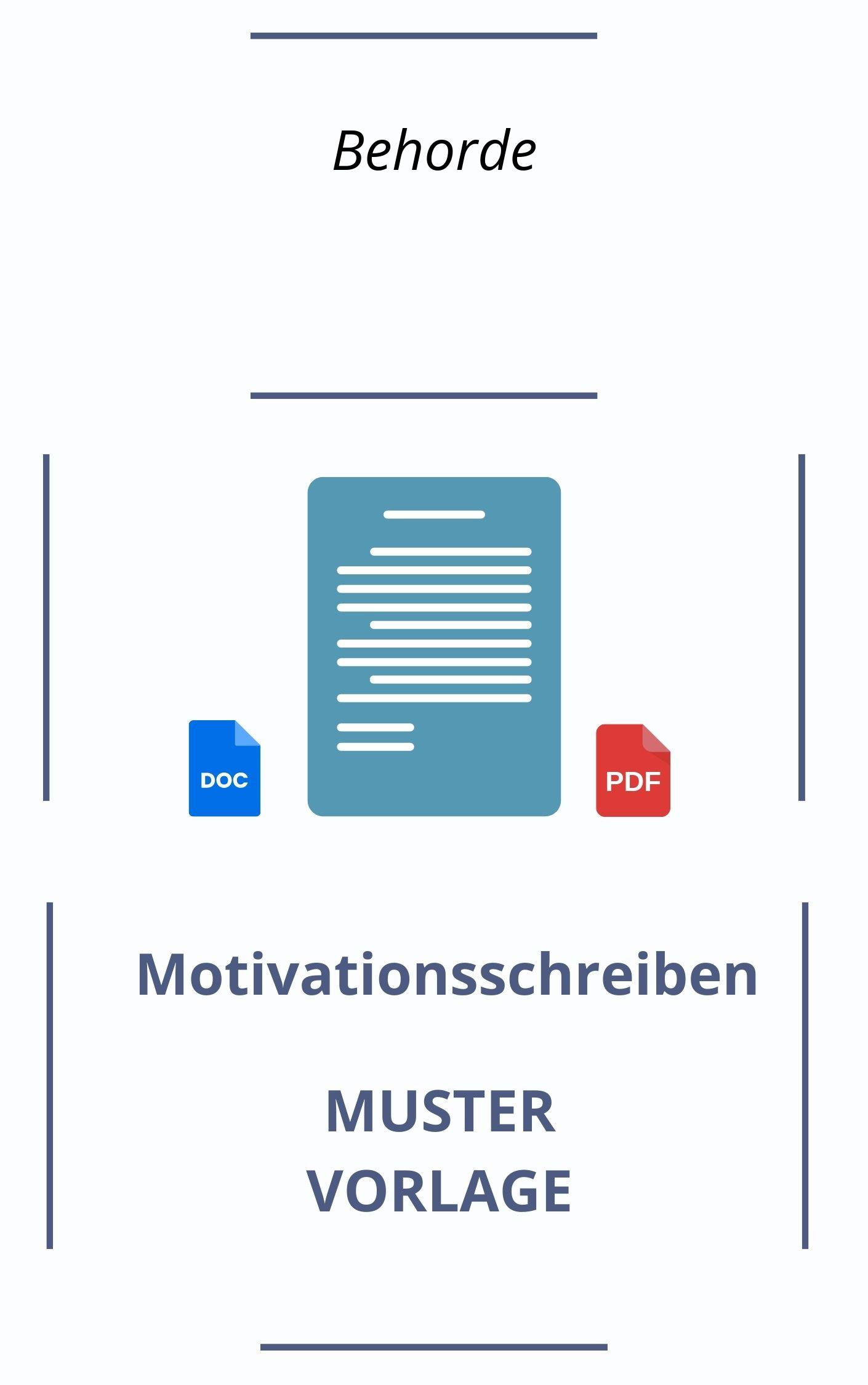 Motivationsschreiben Behörde