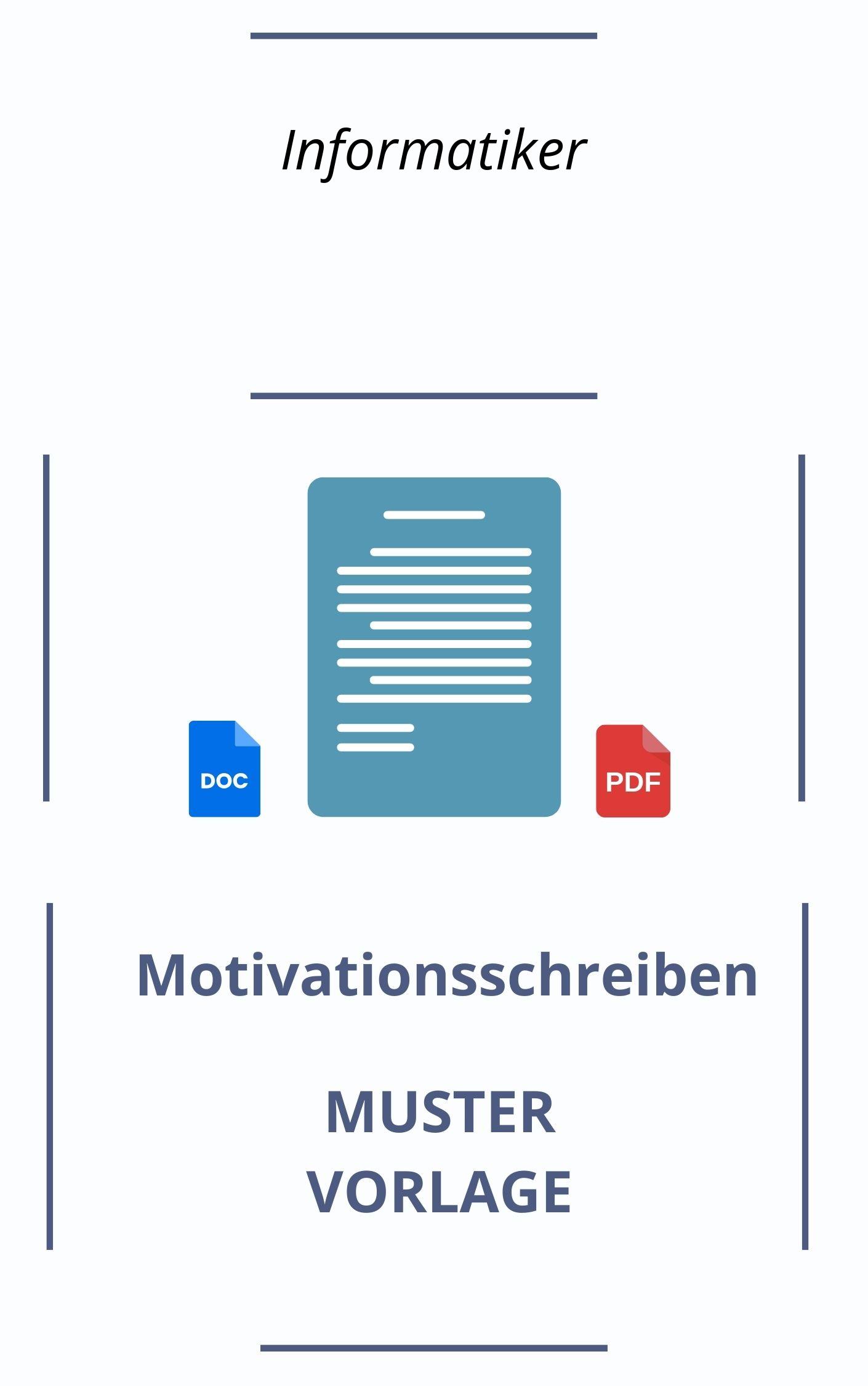 Motivationsschreiben Informatiker