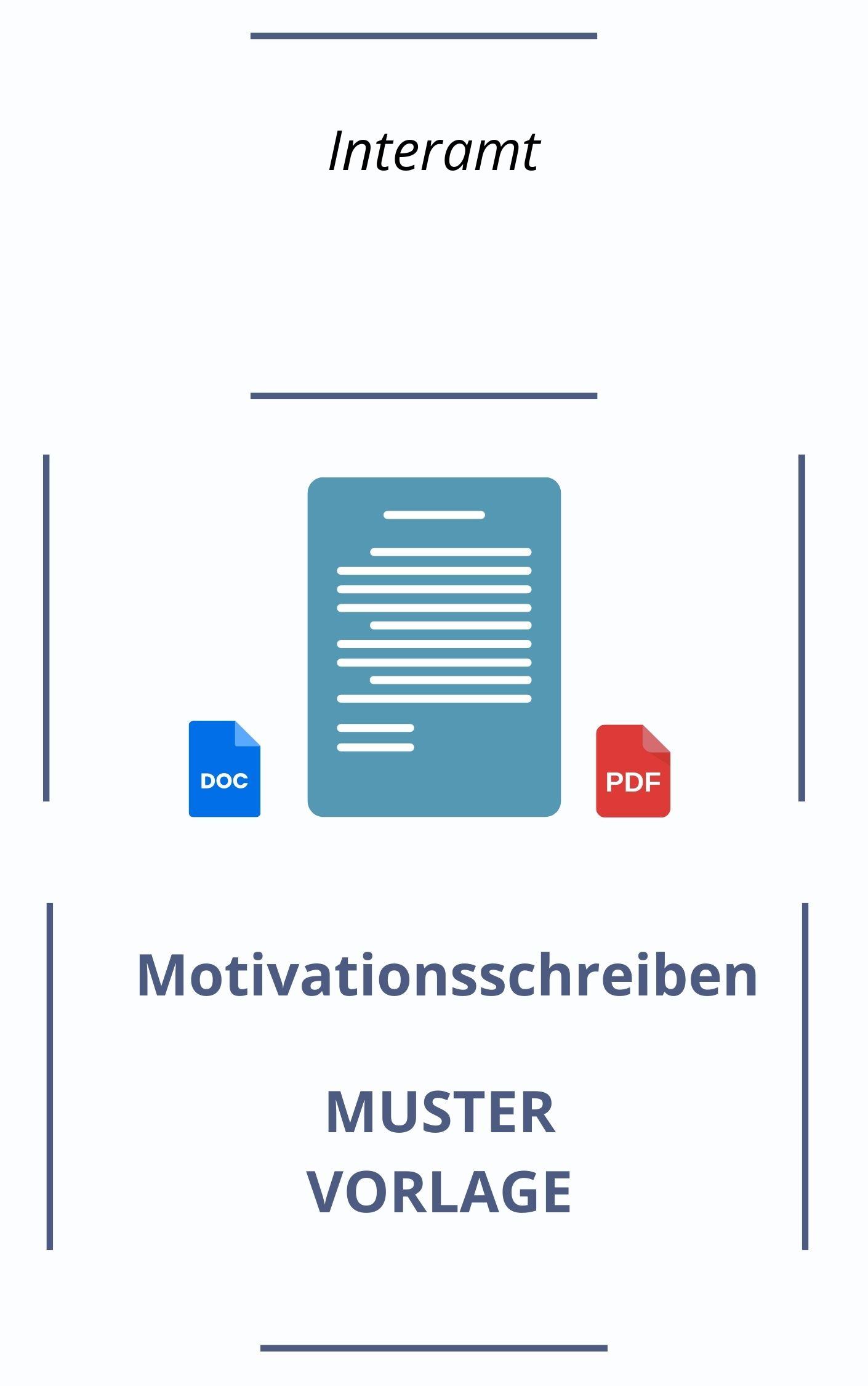 Motivationsschreiben Interamt