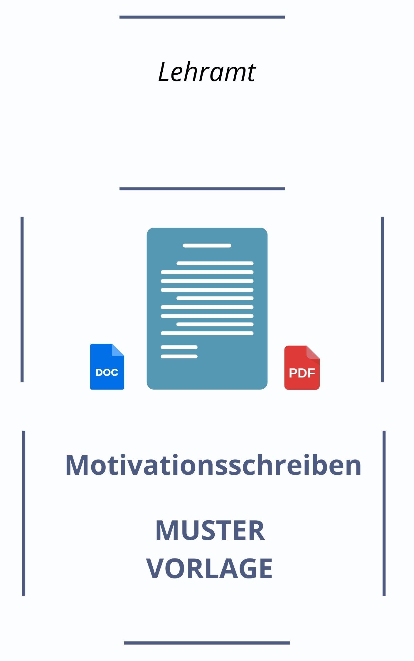 Motivationsschreiben Lehramt