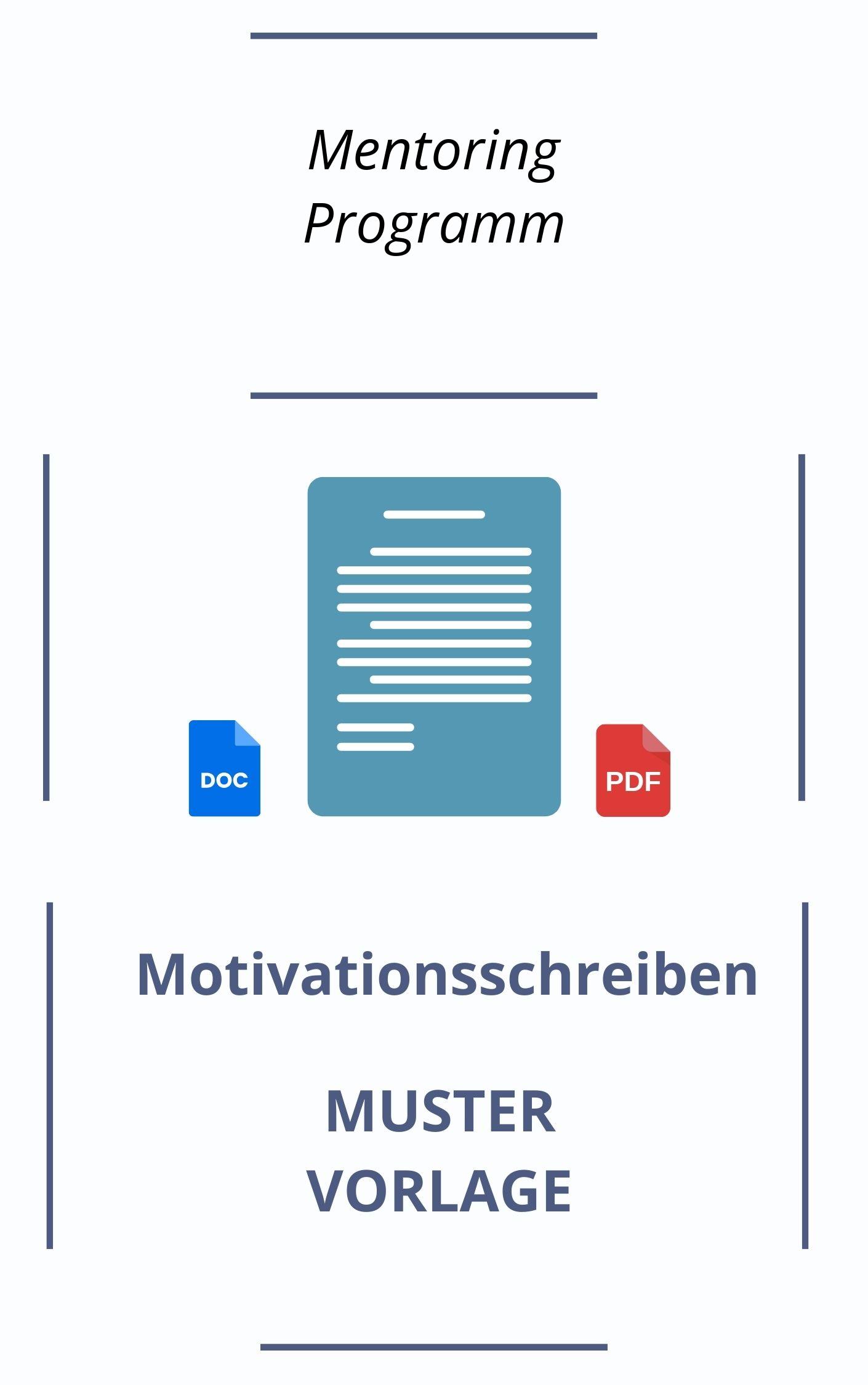 Motivationsschreiben Mentoring Programm