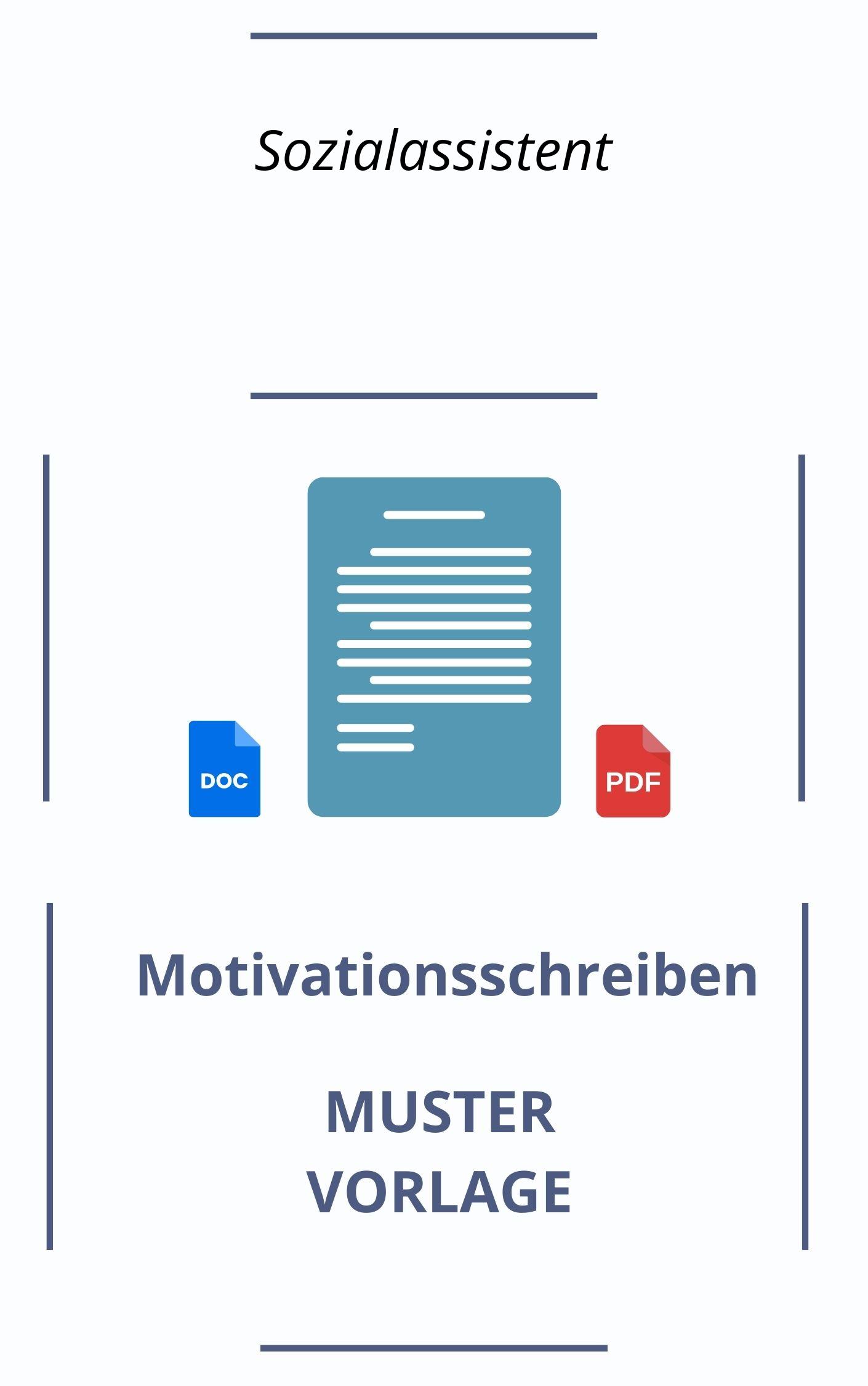 Motivationsschreiben Sozialassistent